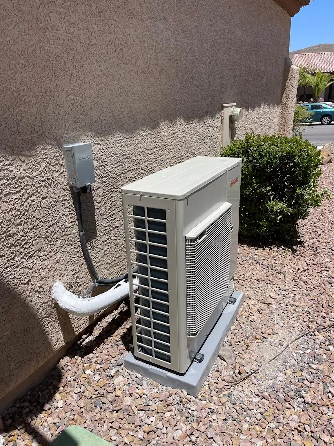 Residential air conditioning condenser unit in North Fort Myers